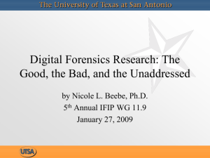 Digital Forensics Research: The Good, the Bad, and the Unaddressed