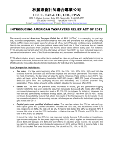 Taxpayer Relief Act of 2012