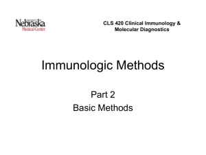 Immunology Methods