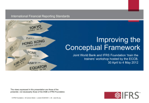 Improving the Conceptual Framework