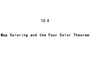13.4 Map Coloring and the Four Color Theorem