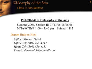 What Is Art? - Darren Hudson Hick