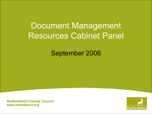 Document Management Resources Cabinet Panel