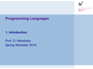 Programming Languages