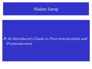 An Introductory Guide to Post-structuralism and Postmodernism