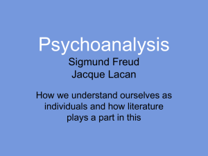 Psychoanalytic Criticism, identity PPT Psychoanalysis and Identit