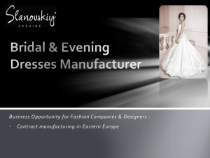 Business Opportunity for Fashion Companies & Designers