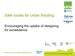 Safe routes for urban flooding