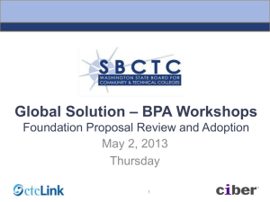 SBCTC global solutions BPA part 3