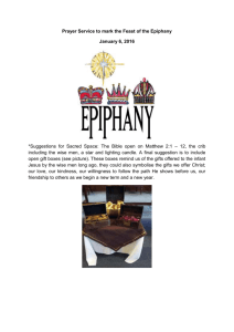 Prayer Service for the Feast of the Epiphany