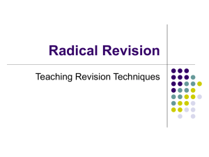 Radical Revision PowerPoint Presentation