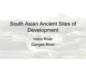 South Asian Ancient Sites of Development