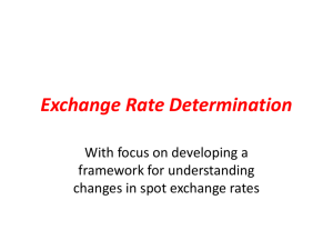 Exchange Rate Determination - University of Colorado Boulder