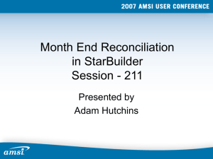 StarBuilder Reconciliation