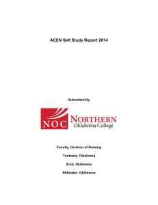 SELF STUDY REPORT - Northern Oklahoma College