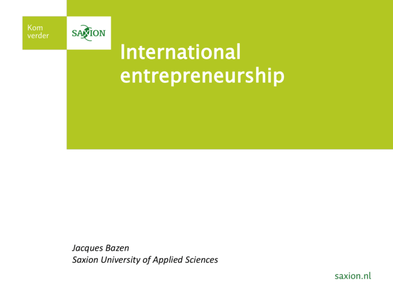 abstract on international entrepreneurship