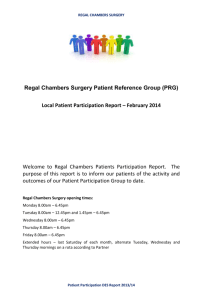 Local Patient Participation Report – February 2014