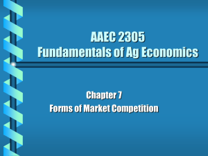 Forms of Market Competition