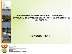 Energy Efficiency Target Monitoring Start: 1/04/ 2011 Finish: 31/3/2014