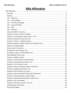 NSA Affirmative