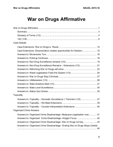 War on Drugs Affirmative