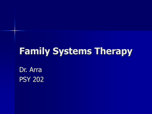 Family Systems Therapy
