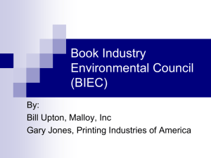 Book Industry Environmental Council (BIEC) - BMI
