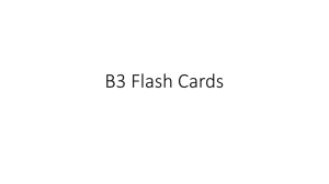B3 Flash Cards