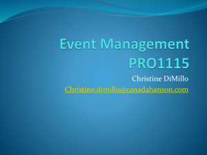 Event Management PRO1115
