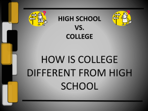 The many ways that college is different from high school