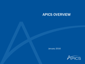 2016 APICS Overview