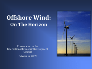 Offshore Renewable Energy – On the Horizon