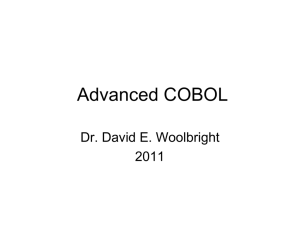 TSYS: Advanced COBOL