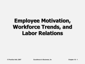 Employee Motivation, Workforce Trends