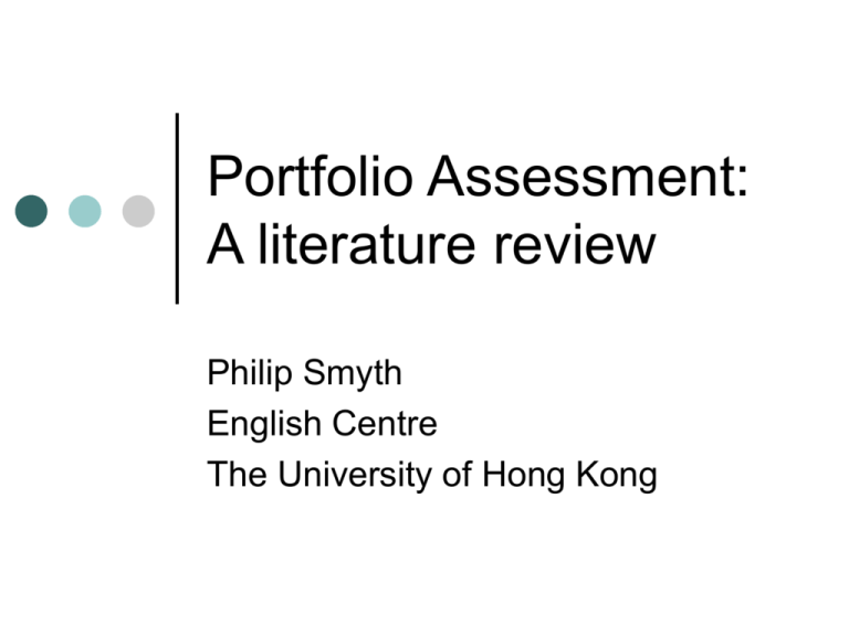 literature review portfolio management