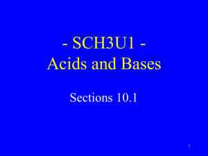 Acids and Bases