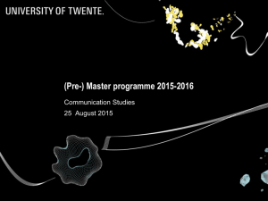pre-master's programme
