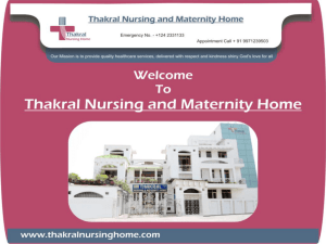 Services - Thakral Nursing and Maternity Home