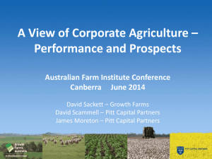 A View of Corporate Agriculture