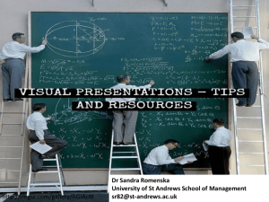Visual Presentations: Tips and Resources