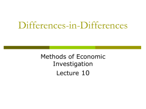 Differences-in-Differences and A