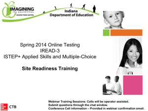 Statewide Readiness Test - CTB/McGraw-Hill