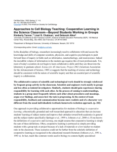 Approaches to Cell Biology Teaching: Cooperative Learning in the