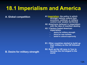 18.1 Imperialism and America