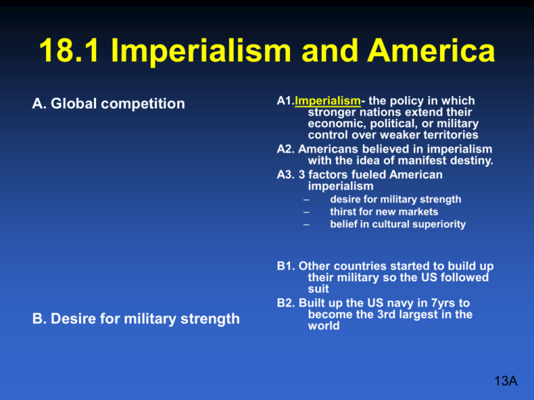 18 1 Imperialism And America