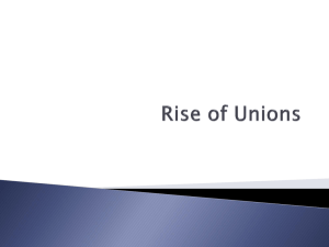 Rise of Unions