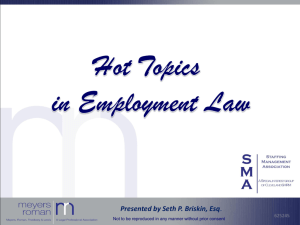 2015-01-23 Hot Topics in Employment Law