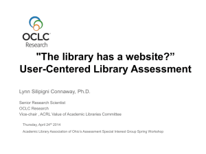 *The library has a website?* User