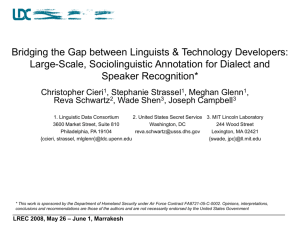 Bridging the Gap between Linguists and Technology Developers