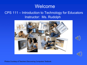 STANDARD 1 - Technology for Educators